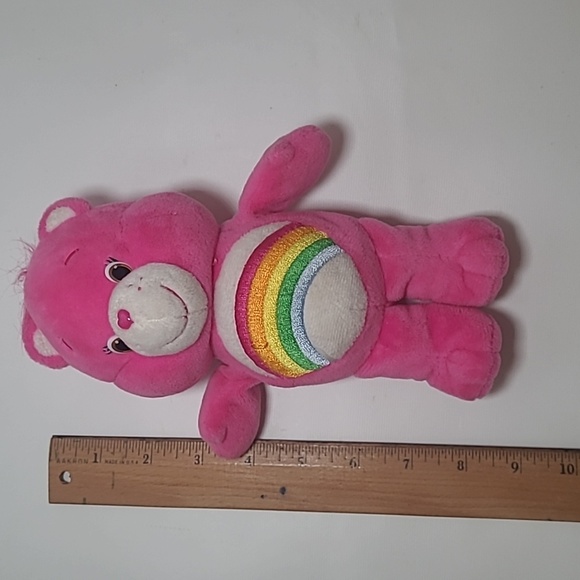 CARE BEAR Cheer Bear 8” Pink Beanbag/Stuffed Animal - Picture 7 of 7